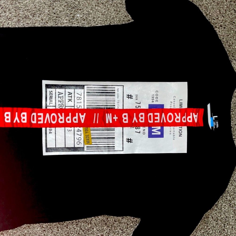Black graphic tee